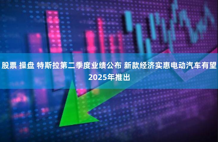 股票 操盘 特斯拉第二季度业绩公布 新款经济实惠电动汽车有望2025年推出